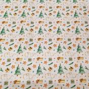 100% Cotton Digital Print - Christmas Tree image