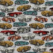 Soft Sweat Cotton Jersey - Classic Cars image