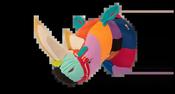 Rhino Flip Flop Wall Art (XL)