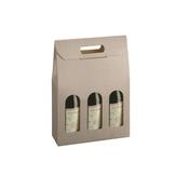 1701 - New York Cardboard Box - 3 Bottles Window