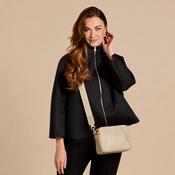 Kensington Double Zip Cross Body Bag - Stone