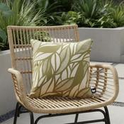 B Outdoor Cushion Poplar Leaf - Pistachio