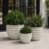 Glazed Pot Babylone - Cream image