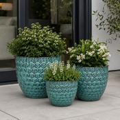 Glazed Pot Babylone - Light Blue image