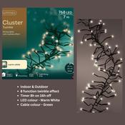 Christmas LED Cluster Lights Warm White 768 LED image