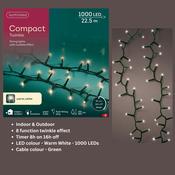 Christmas Lights 1000 LED - Compact, Warm White - Ideal for 6ft Tree image