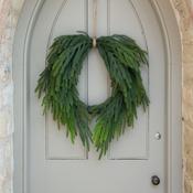 Christmas Waxed Pine Wreath 61cm image