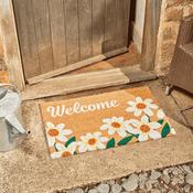 Coir Outdoor Rug Welcome Daisy 45 x 75cm image