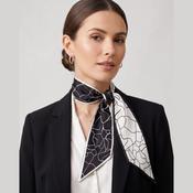 Neck Tie Cream and Black Swirl
