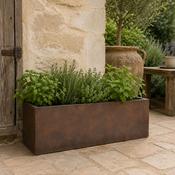 Box Planter Rust Brown image