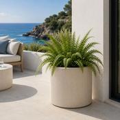 Eschbach Cylinder Pot Vertical Lines - Off White image