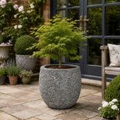 Eschbach High Balloon Pot - Rockstone Light Grey
