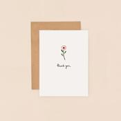 Flower Thank You Mini Card