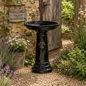 Heritage Bird Bath Black image