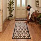 Hug Rug Runner Retro Flower Neutral image
