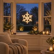 LED Christmas Snowflake Fabric image