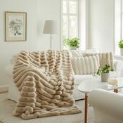 Liny Blanket Beige 140x220cm image