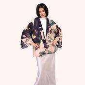 Kimono Jacket Short - Midnight Orchid