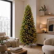 7.5ft Pre-Lit Slim Kensington Fir Artificial Christmas Tree