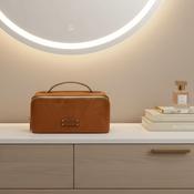 Suede Kensington Train Case - Fudge image