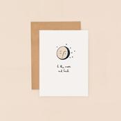 To The Moon &amp; Back Mini Card