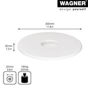 Plant Trolley Indoor Round Ultra Flat - White