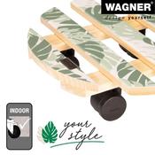 Plant Trolley Indoor Round Wood - Tropical