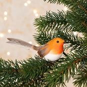 Christmas Robin on Clip 6cm image