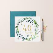 40th Birthday Card image