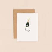 Champagne Hooray Mini Card image