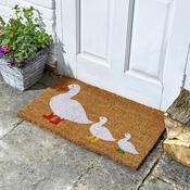 Coir Outdoor Rug  Three Ducks In Boots 45 x 75cm