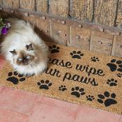 Coir Outdoor Rug Wipe Your Paws 45 x 75cm image