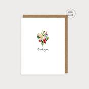 Flowers Thank You Mini Card image