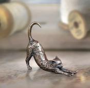 Cat Stretching - Miniature Bronze - The Gift Horse image