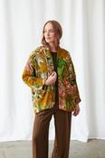 Pocket Jacket - Rhodoleia Gold Velvet - The Gift Horse