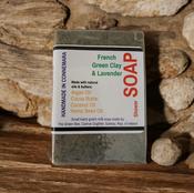 Goat's Milk Shower Soap Bar with Lavender & French Green Clay