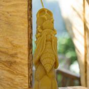 Beeswax Moulded Candle - Queen Bee