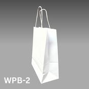 White Paper Bags 100gsm 230mm+120mm x 320mm -  300 per pack