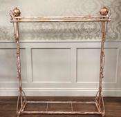 Antique Style Gondola With Display Shelf