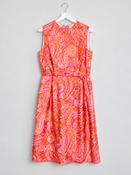 Vintage Colurful Printed 1960s Dress By Wendy M image