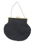 Black Vintage Quilted Occasional Bag image