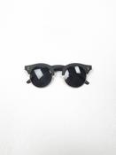 Clubmaster Style Sunglasses With Round Lenses Black/Brown image