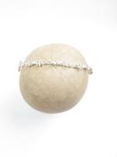 Hair Vine Silver Floral &amp; Pearl Bridal image