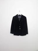 Women’s  Vintage Black Velvet 70s Jacket L/14