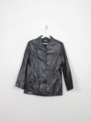 Women's Vintage 90s Black Leather Jacket S image