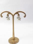 Vintage Style Pearl &amp; Diamante Earrings New image