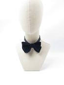 Vintage Navy Velvet Dickie Bow