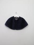 Vintage Style Blue Faux Fur Capelet