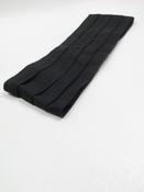 Mens Vintage Black Pleated Cummerbund M