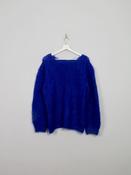 Women's Blue Vintage Mohair Jumper L/XL